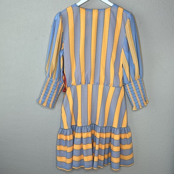 NWT Sachin & Babi x Dillard's Deanna Stripe Cuff Sleeve Mini Dress Size 10 - Picture 5 of 16